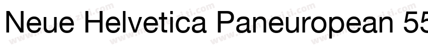 Neue Helvetica Paneuropean 55 Roman字体转换